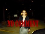Crystal Powser outside of the PierPont Inn after rendezvous with tongue waggler Judge Fields